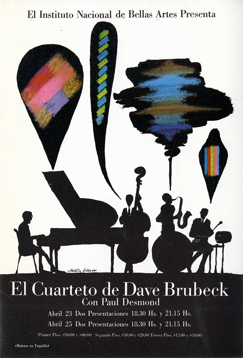 Dave Brubeck Quartet performance flyer
